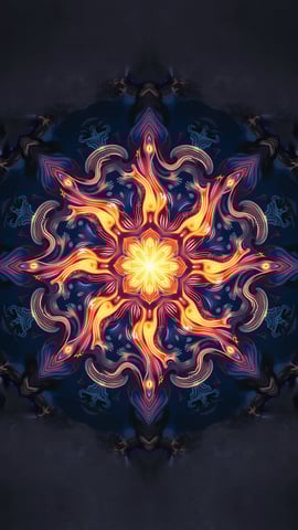 Vibrant and Intricate Mandala Pattern Mobile Preview