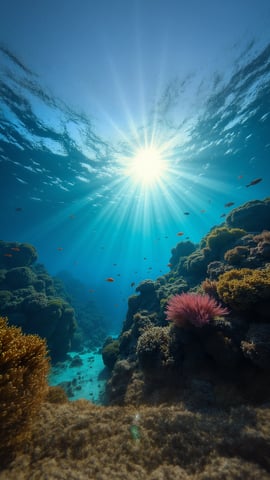 Vibrant Coral Reef with Tropical Fish Mobile Preview