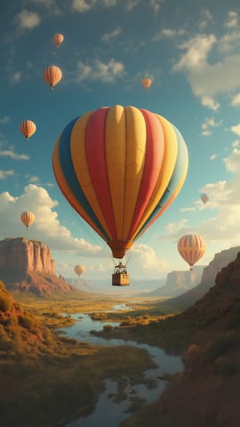 A Vintage Hot Air Balloon Mobile Preview