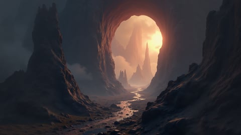 Distant Planet Surface Wallpaper Desktop Preview