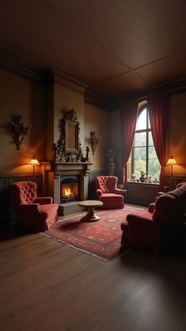 Cozy Common Room Wallpaper from a Fantasy School Mobile Preview