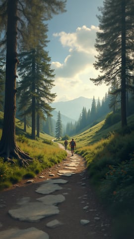 A Winding Path Through a Forest Mobile Preview