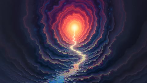 A Wormhole Bending Spacetime Desktop Preview