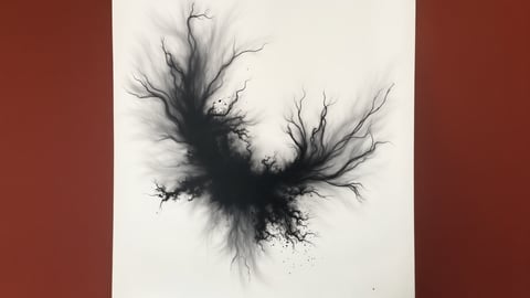 Abstract Ink Wash Painting Desktop Preview