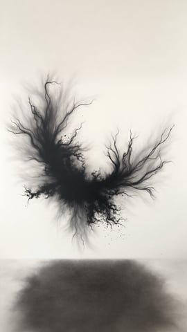 Abstract Ink Wash Painting Mobile Preview