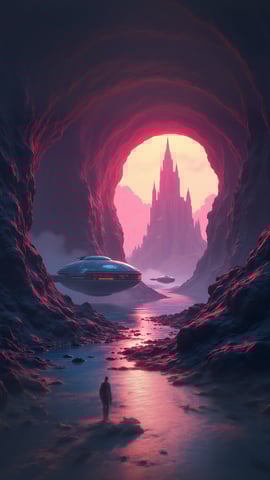 Among Us Spaceship Scene with Crewmates and Impostors Mobile Preview