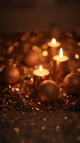 Shimmering Golden Glitter Abstract Background Mobile Preview