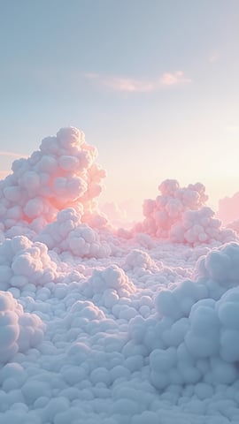 Soft Pastel Cloudscape Mobile Preview