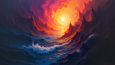 Stardust and Cosmic Creation: An Abstract Representation Desktop Preview