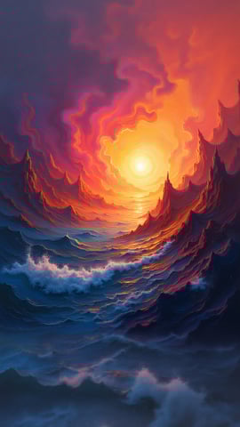 Stardust and Cosmic Creation: An Abstract Representation Mobile Preview