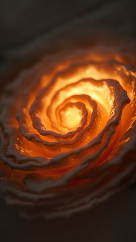 Abstract Swirl of Cream and Coffee Mobile Preview