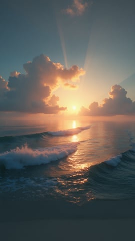 Astronaut Floating Peacefully in Space Mobile Preview