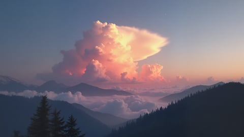 An Ethereal Cloudscape at Twilight Desktop Preview