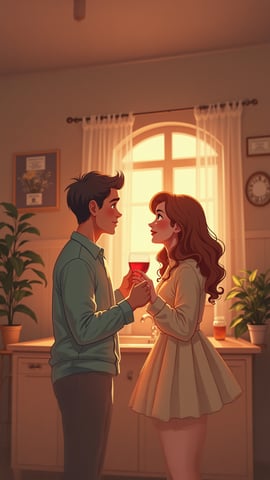 Anime Style Romantic Comedy’s Main Couple Mobile Preview