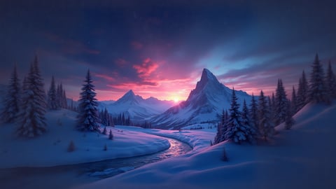 Aurora Borealis Over Denali Desktop Preview