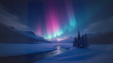 Aurora Borealis over Denali Desktop Preview