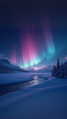 Aurora Borealis over Denali Mobile Preview