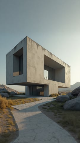 Brutalist Architecture Background Mobile Preview