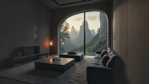 Dark Room Mountain Range Mobile Preview