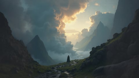 Dragonborn Overlooking Skyrim Desktop Preview