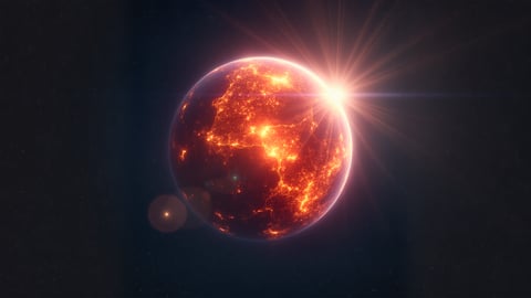 Earth from Space: City Lights on the Sunny Side Desktop Preview