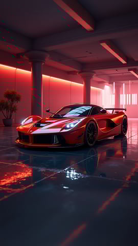 Ferrari LaFerrari Parked at a Luxurious Villa Mobile Preview