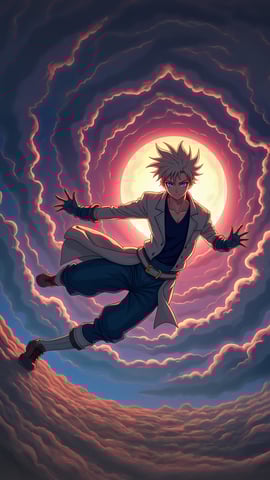 Gon Freecss and Killua Zoldyck Dynamic Pose Wallpaper Mobile Preview