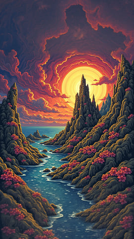 High-Resolution Abstract Background Mobile Preview