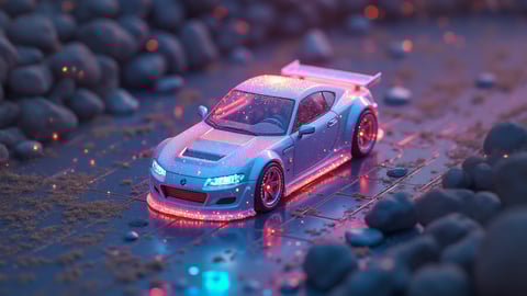 Holographic Hot Wheels Desktop Preview