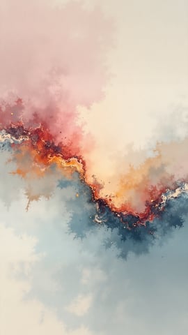 Pastel Marbling on White Mobile Preview