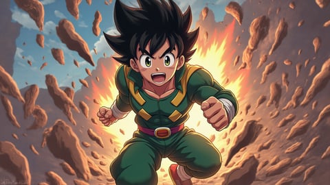 Izuku Midoriya from My Hero Academia Wallpaper Mobile Preview