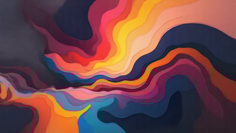 Kandinsky Inspired Abstract Composition Desktop Preview