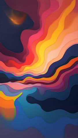 Kandinsky Inspired Abstract Composition Mobile Preview