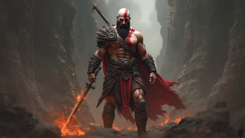 Kratos from God of War Ragnarok Desktop Preview