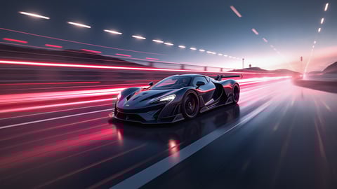 Lamborghini Aventador on a Winding Mountain Road Desktop Preview