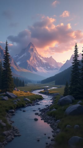 Landscapes of Denali in Alaska Mobile Preview