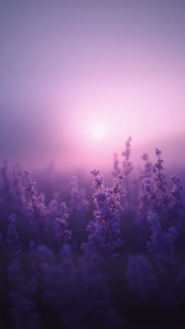 Lavender Field at Sunset Mobile Preview