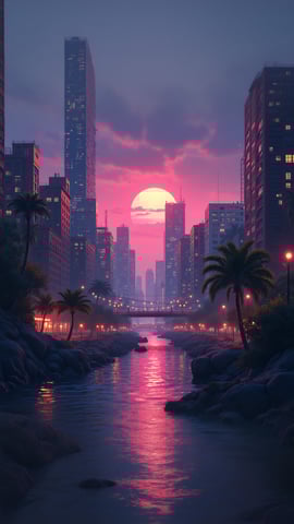 Los Santos Cityscape from Grand Theft Auto V Mobile Preview