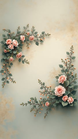 Marble Texture Roses Background Mobile Preview