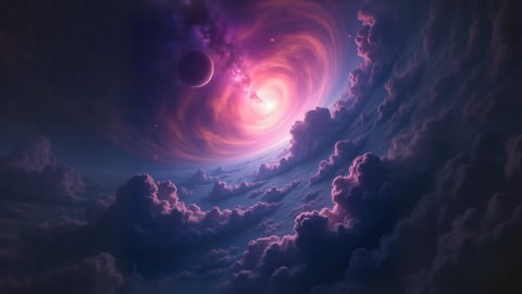 Milky Way Galaxy with Vibrant Nebulae and Star Clusters Desktop Preview