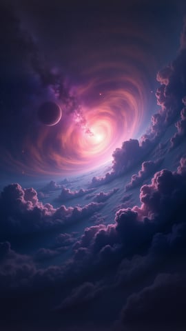 Milky Way Galaxy with Vibrant Nebulae and Star Clusters Mobile Preview