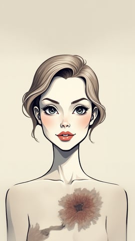 Minimalist Line Art Face Mobile Preview