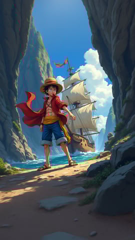 Monkey D. Luffy Exploring the Grand Line Mobile Preview