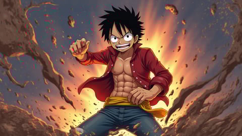 Monkey D. Luffy from One Piece Desktop Preview
