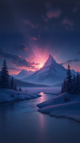 Mount Denali under a Starry Sky Mobile Preview