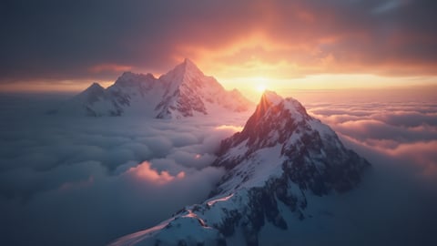 Mount Everest at Sunrise Desktop Preview