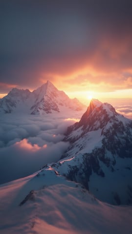 Mount Everest at Sunrise Mobile Preview