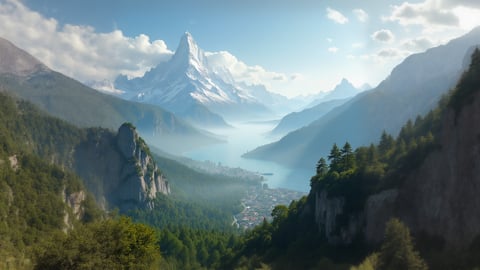 Majestic Mount Everest Landscape Desktop Preview