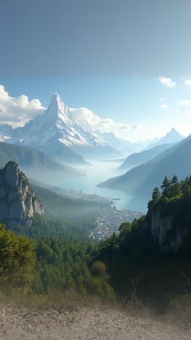 Majestic Mount Everest Landscape Mobile Preview