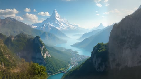 Mount Fuji Landscape Desktop Preview